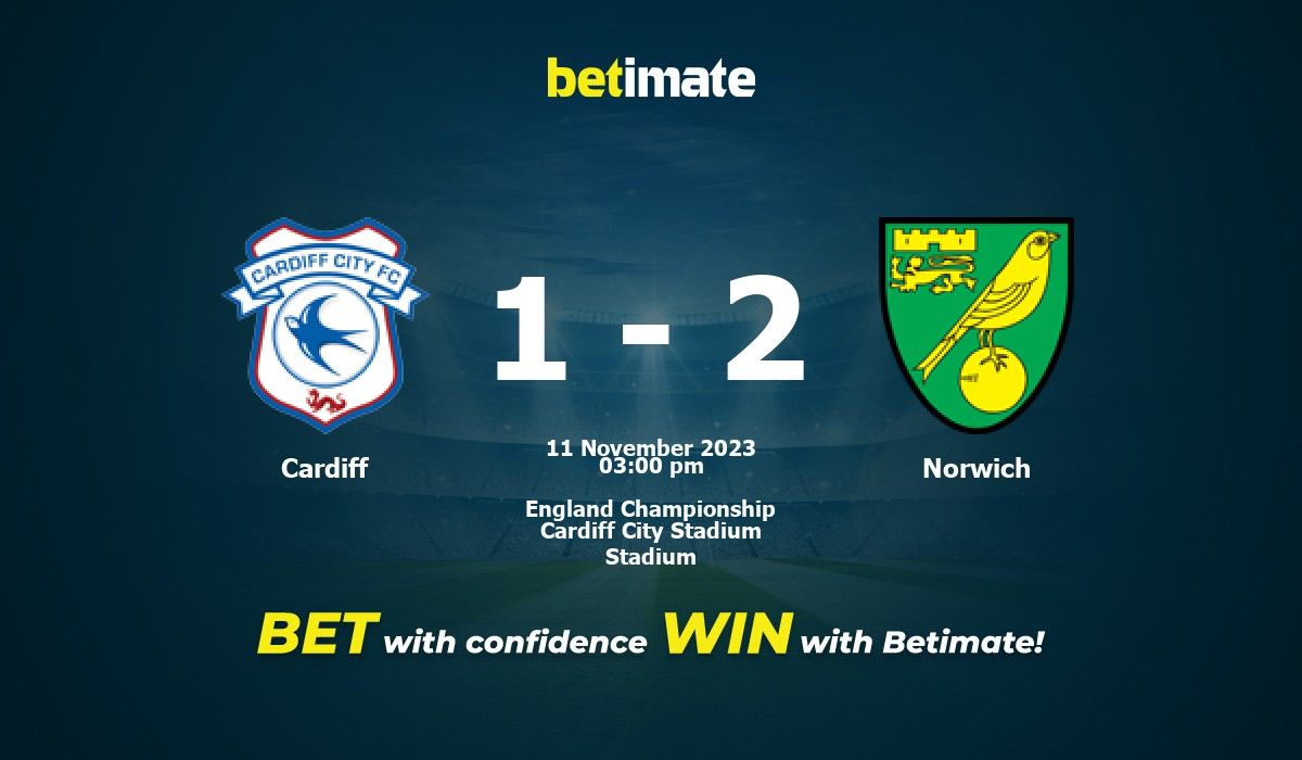 Cardiff City vs Norwich City Prediction and Betting Tips