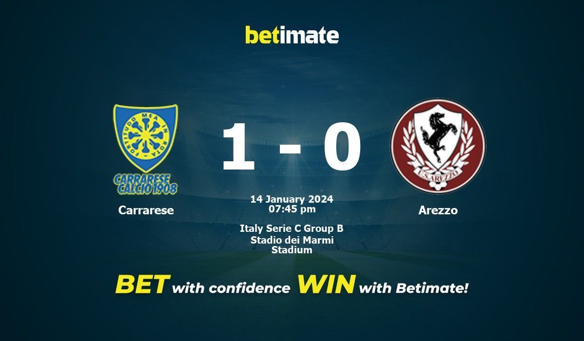 Carrarese vs Arezzo Prediction Odds Betting Tips 01 14 2024