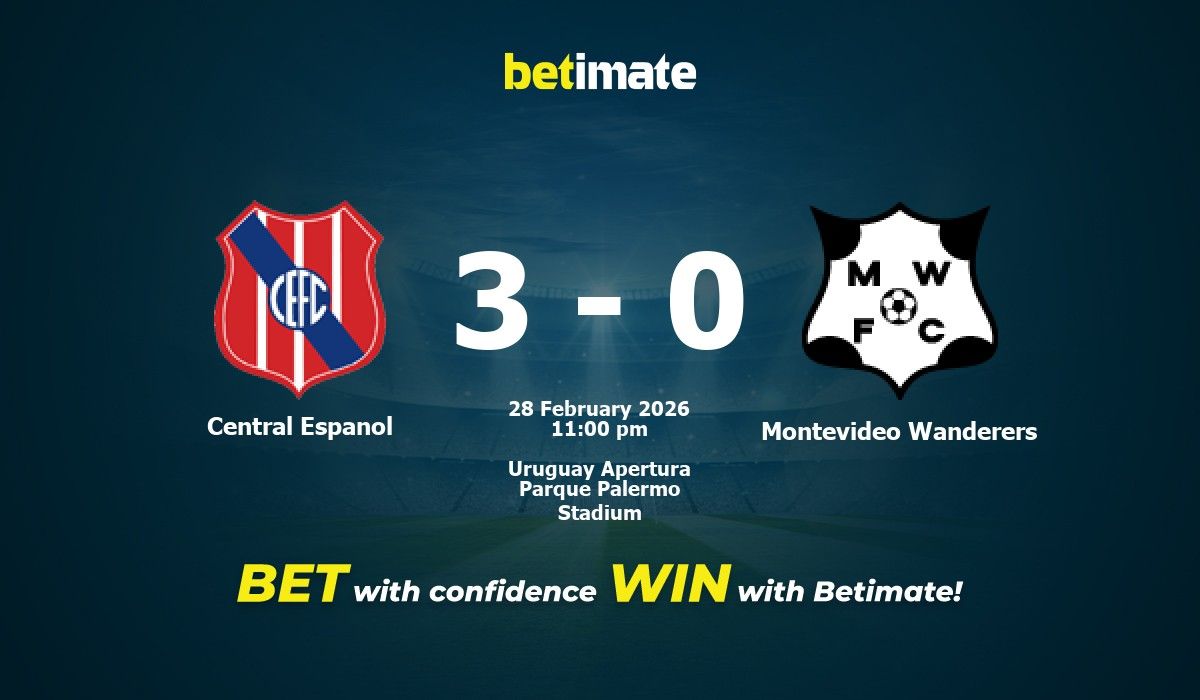 Central Espanol vs Montevideo Wanderers Prediction, Odds & Betting Tips