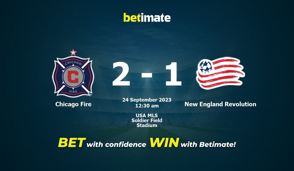 Chicago Fire FC Draws New England Revolution 2-2 at Soldier Field