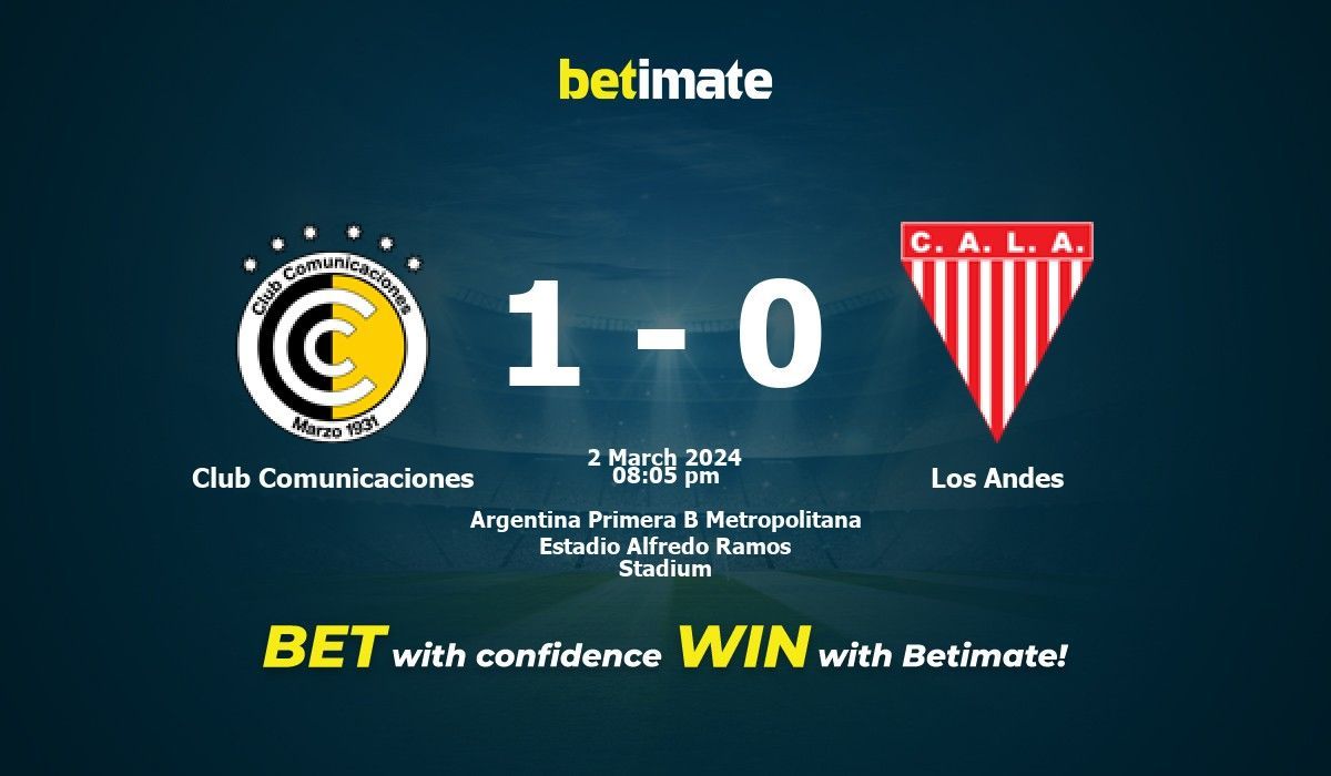 Club Comunicaciones vs Los Andes Prediction Odds Betting Tips