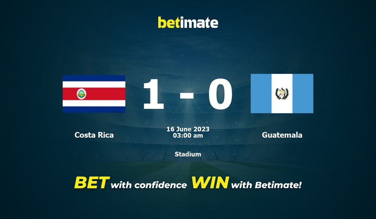 Costa Rica vs Guatemala Förutsägelse, odds och vadslagning 20230616