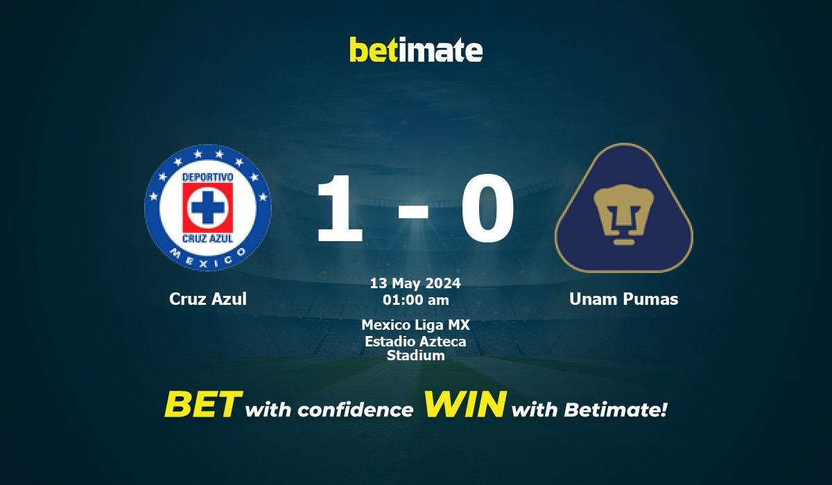 Cruz Azul Vs Unam Pumas Prediction Odds And Betting Tips 05132024 8204