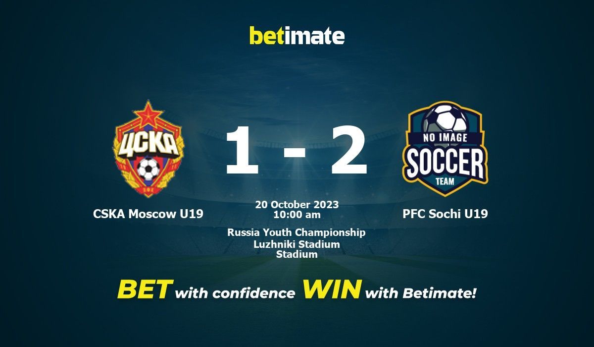 PFC Sochi U19 vs Dynamo Moscow U19 Predictions