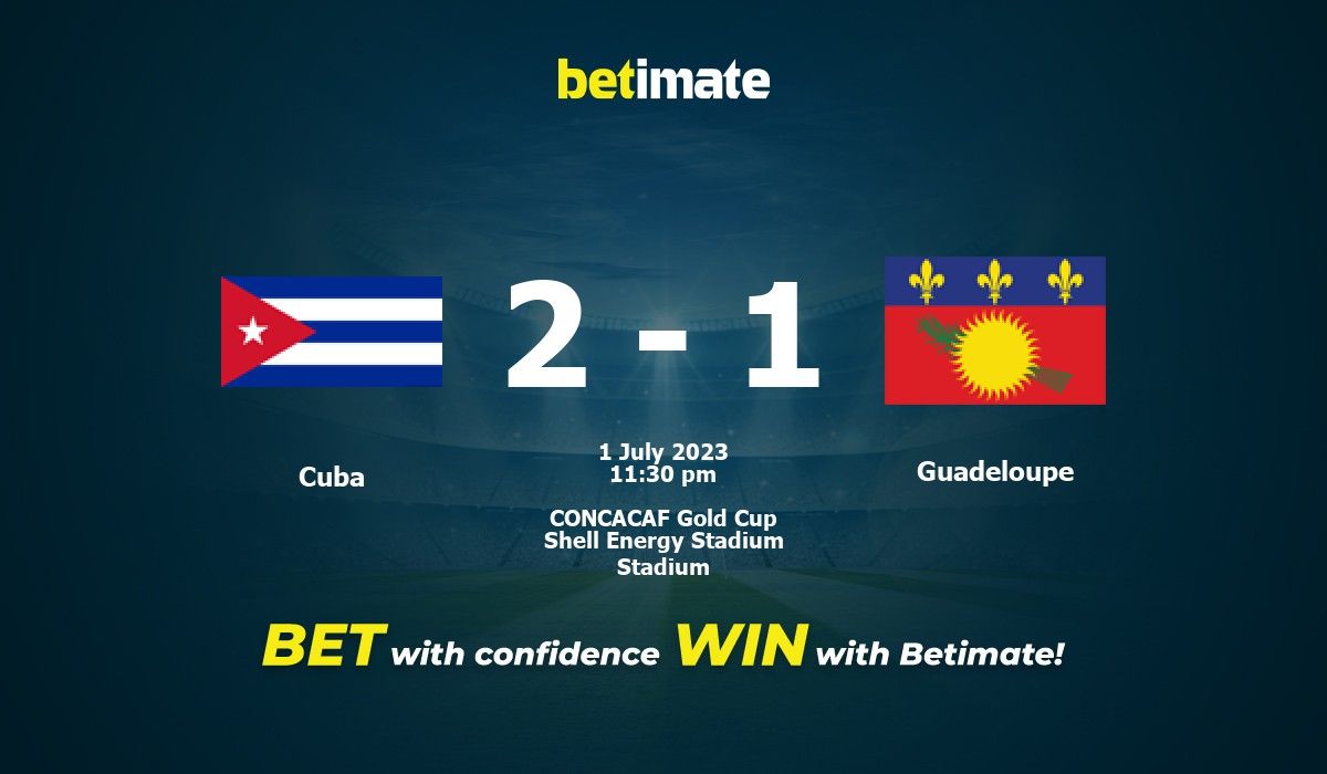 Cuba vs Guadeloupe Prediction and Betting Tips