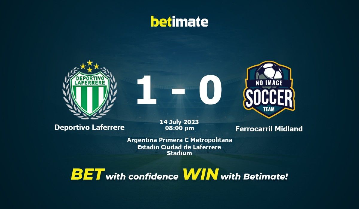 Ferrocarril Midland Reserve vs Deportivo Laferrere Reserve live score, H2H  and lineups