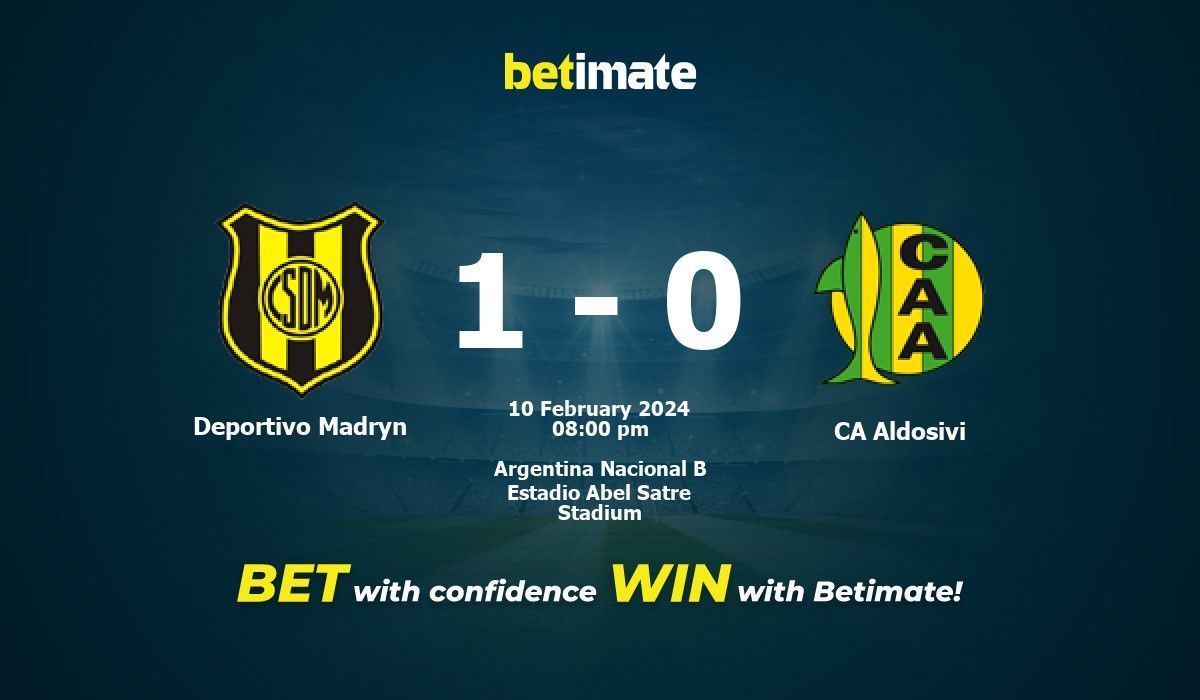 Deportivo Madryn vs CA Aldosivi Prediction Odds Betting Tips 02