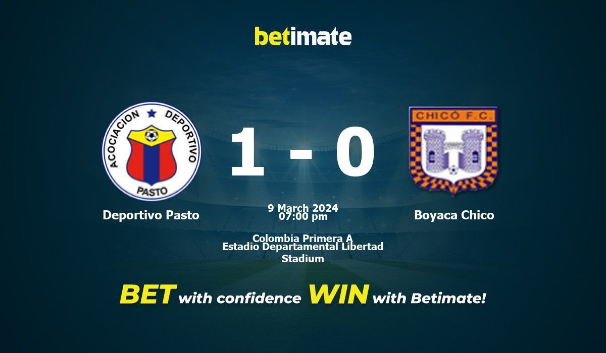 Boyaca patriotas vs 2025 deportivo pasto h2h