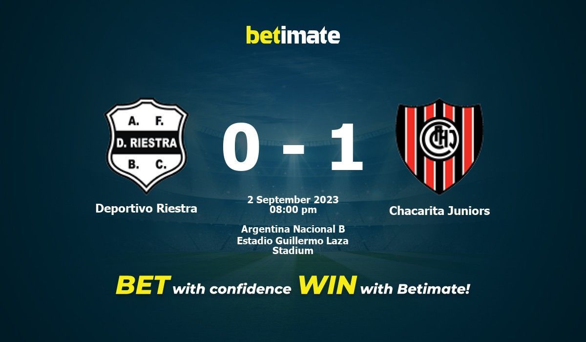 Deportivo Riestra vs Chacarita Juniors Prediction Odds Betting