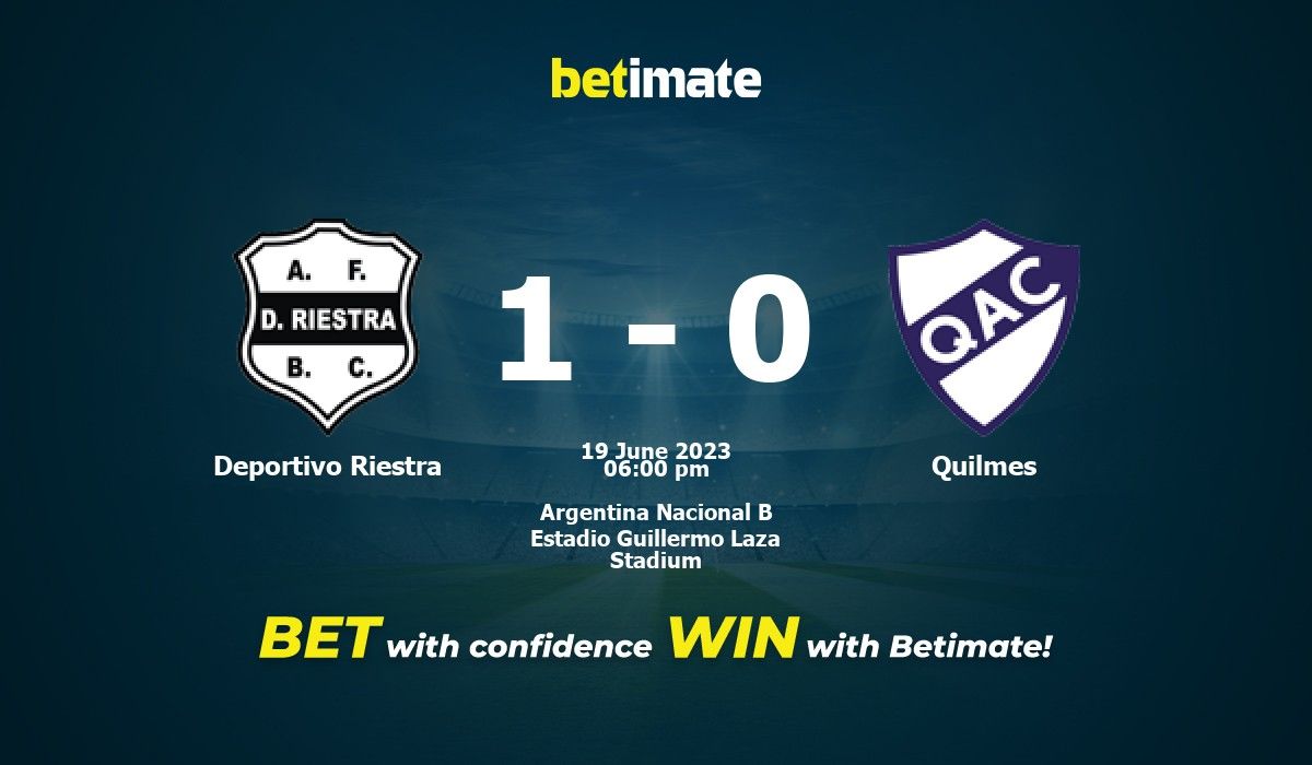 Deportivo Riestra vs Quilmes Prediction Odds Betting Tips 06 19