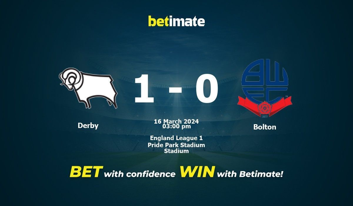 Bolton vs derby 2025 h2h