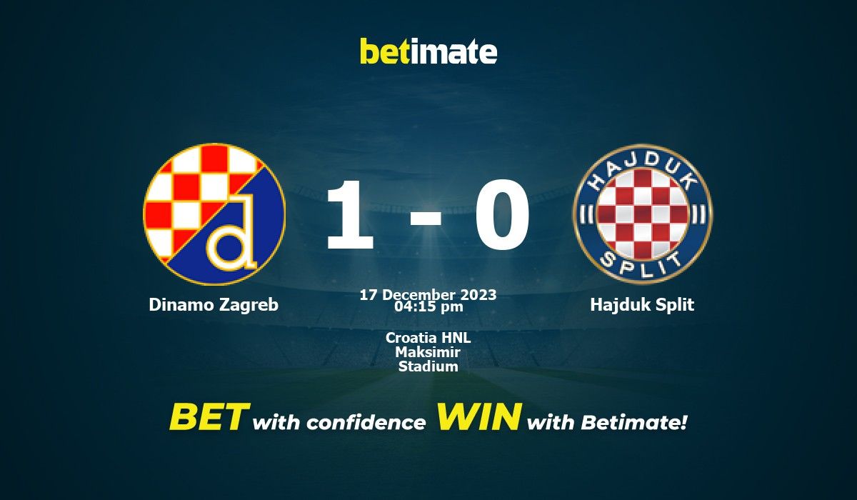 Dinamo Zagreb vs Hajduk Split Preview 15/07/2023
