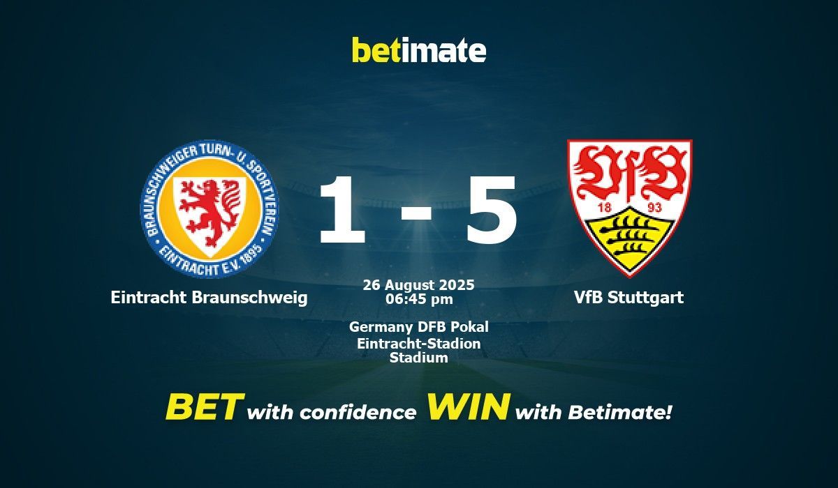 Eintracht Braunschweig vs VfB Stuttgart Prediction, Odds & Betting Tips ...