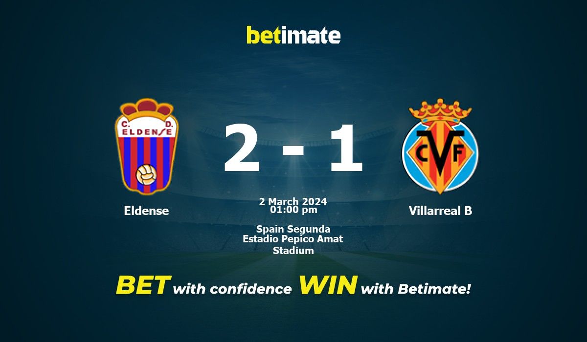 Villarreal b vs eldense