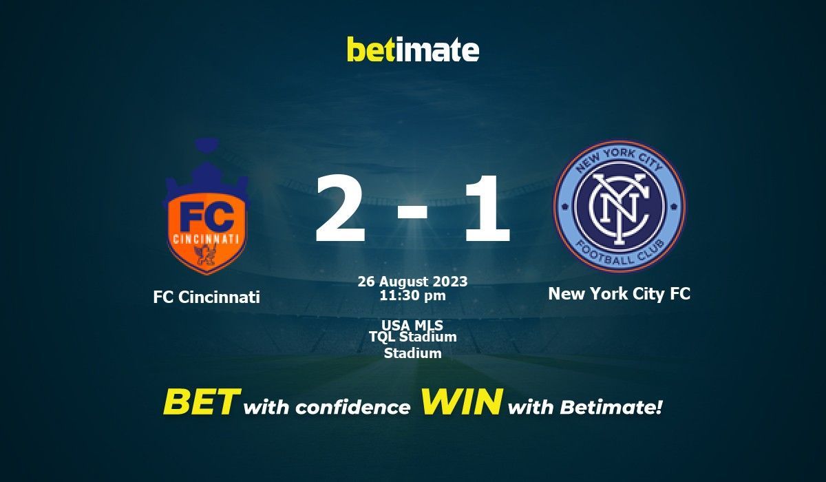 Predictions and Best Odds For FC Cincinnati vs New York City FC