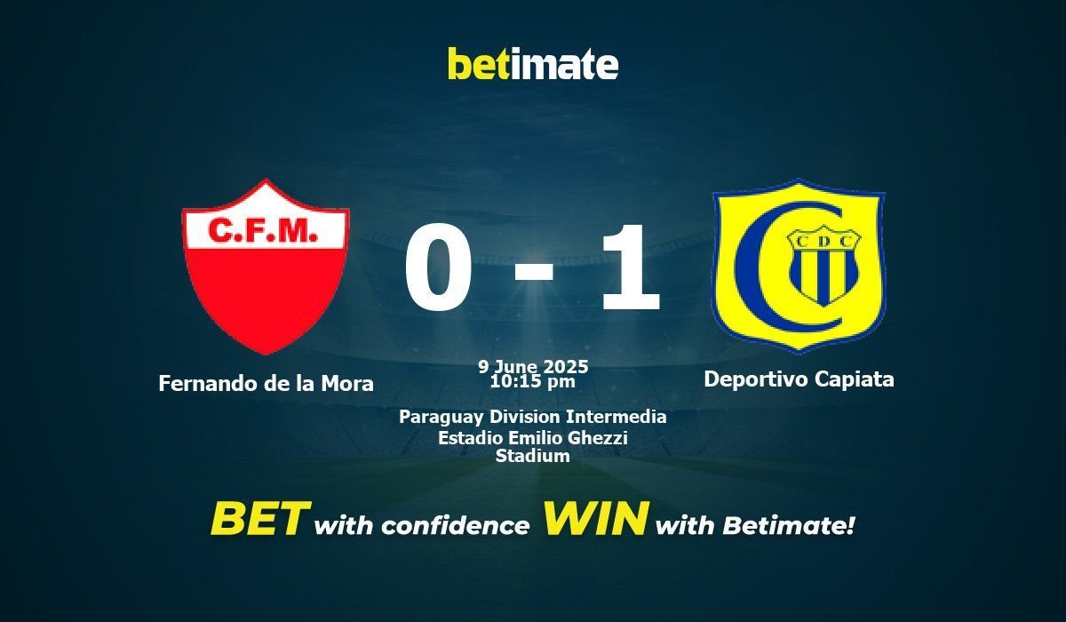 Fernando de la Mora vs Deportivo Capiata Prediction, Odds & Betting ...