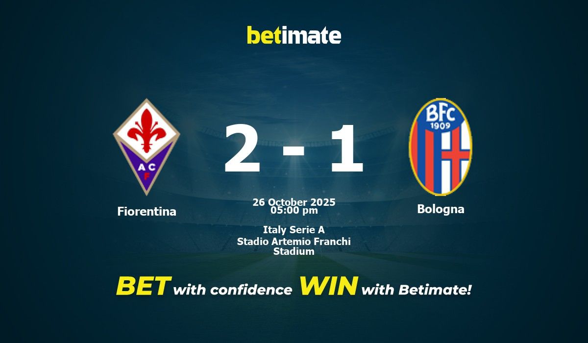 Fiorentina vs Bologna Prediction, Odds & Betting Tips 10/26/2025