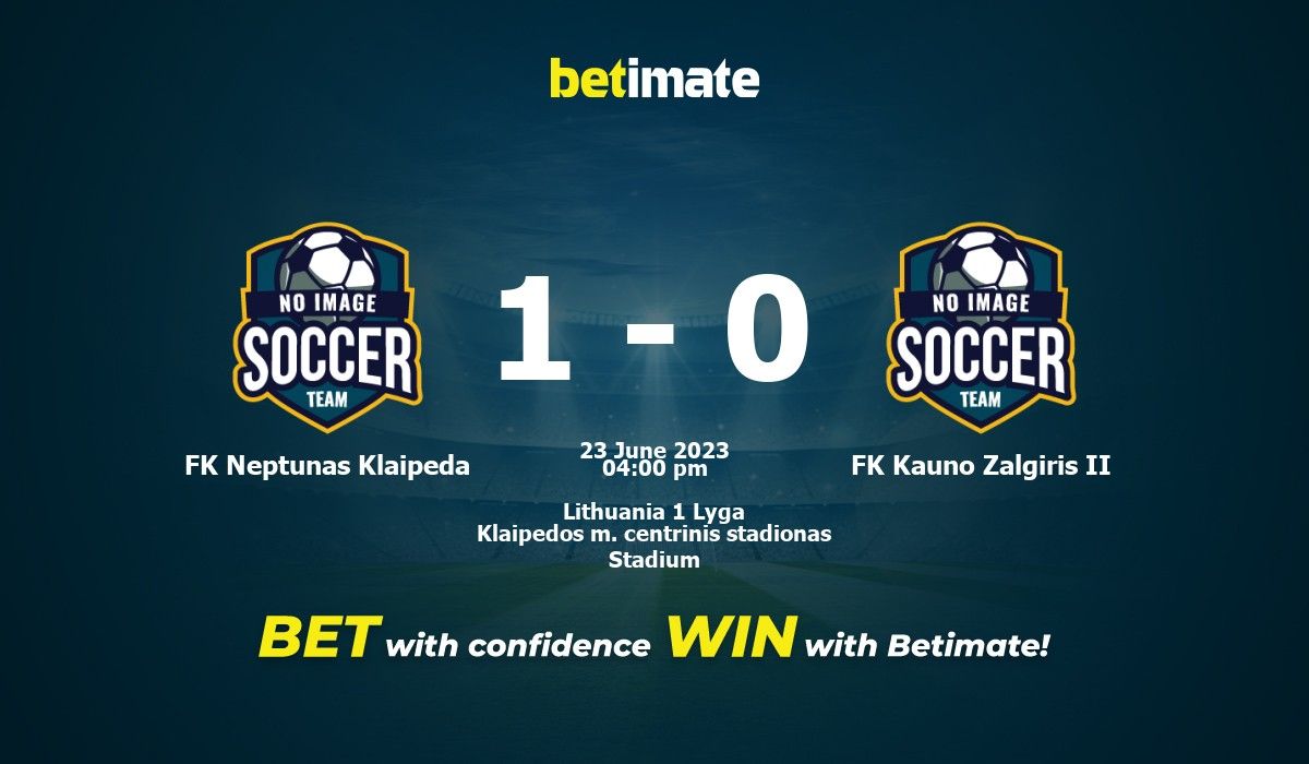 FK Neptunas Klaipeda vs FK Kauno Zalgiris II Prediction, Odds & Betting ...