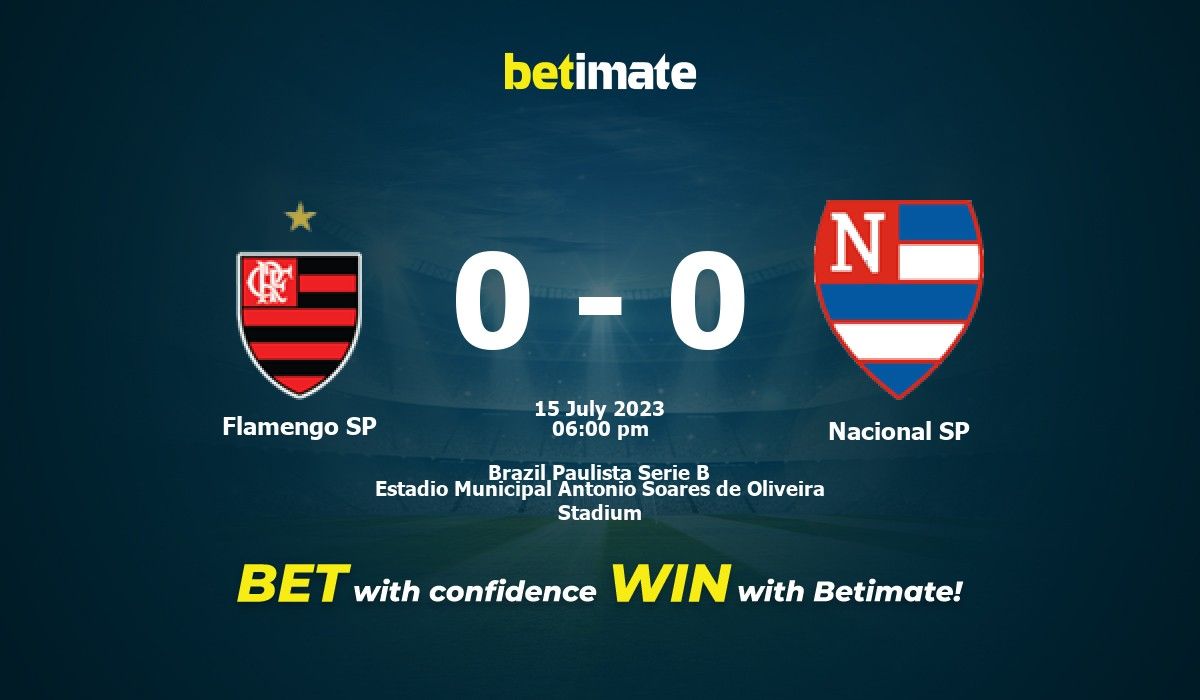 Flamengo SP vs Nacional SP Prediction, Odds and Betting Tips 07/15/2023