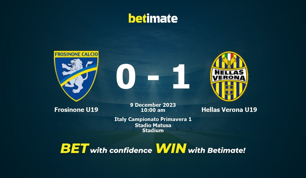 Hellas Verona-U19 - Bologna-U19 Head to Head Statistics Games, Soccer  Results 02/03/2024 - Soccer Database Wettpoint