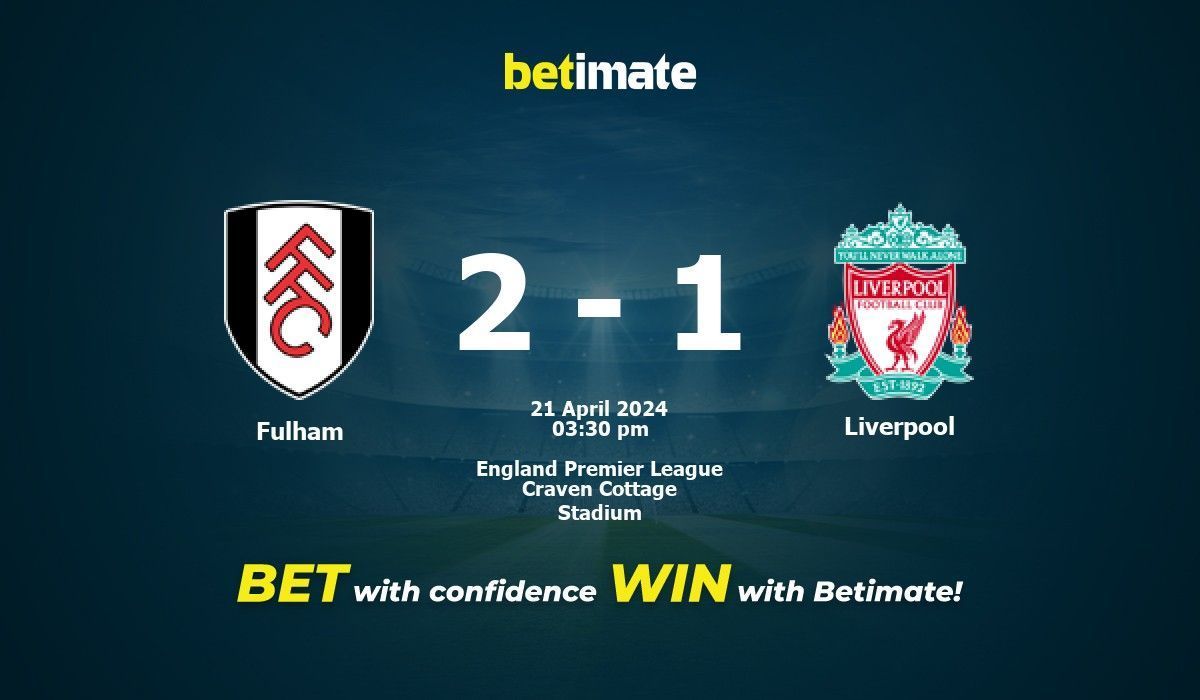 Fulham liverpool prediction