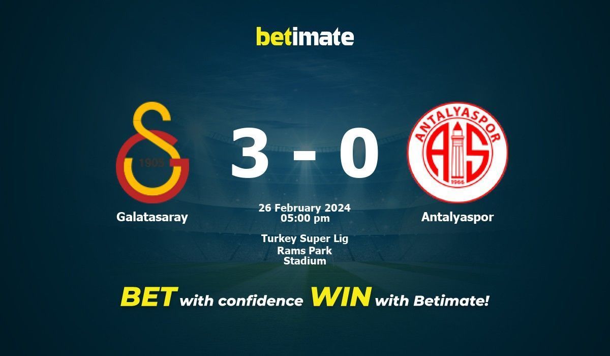 Antalyaspor vs galatasaray 2025 h2h