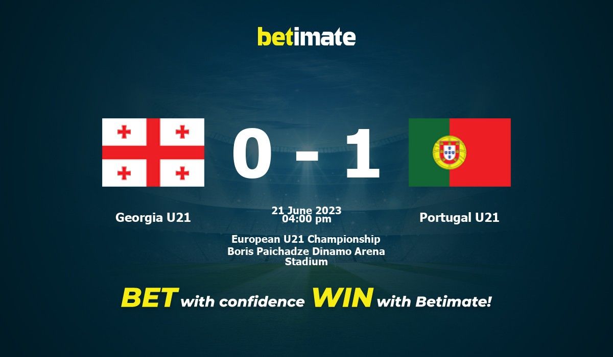 Georgia U21 vs Portugal U21 Prediction, Odds & Betting Tips 06/21/2023