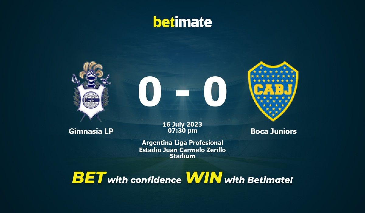 Gimnasia LP vs Boca Juniors Prediction, Odds and Betting Tips 07/16/2023