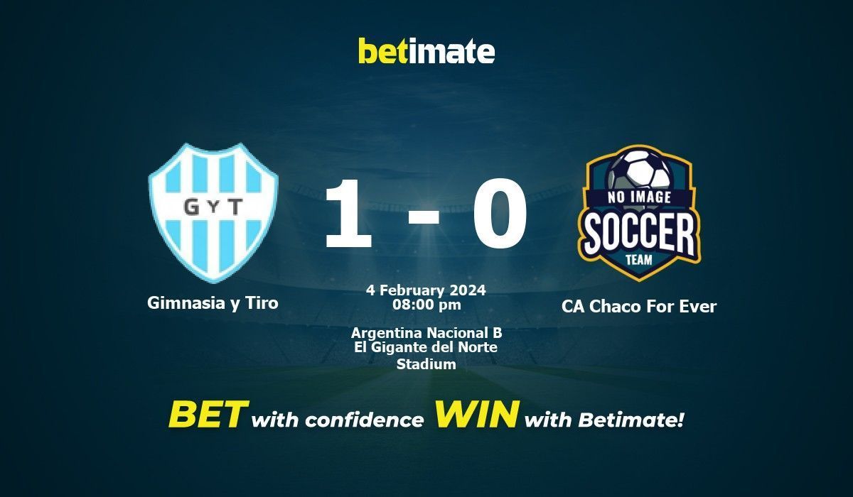 Gimnasia y Tiro vs CA Chaco For Ever Prediction Odds Betting