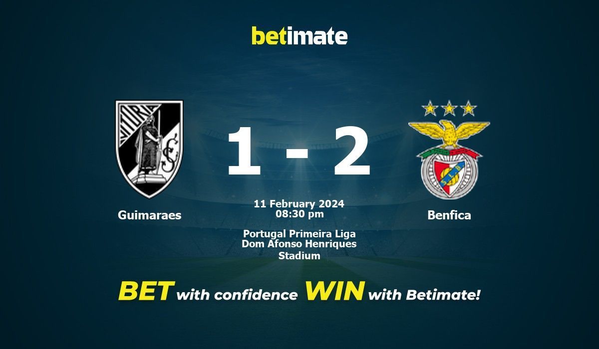 Benfica vs 2025 vitoria guimaraes h2h