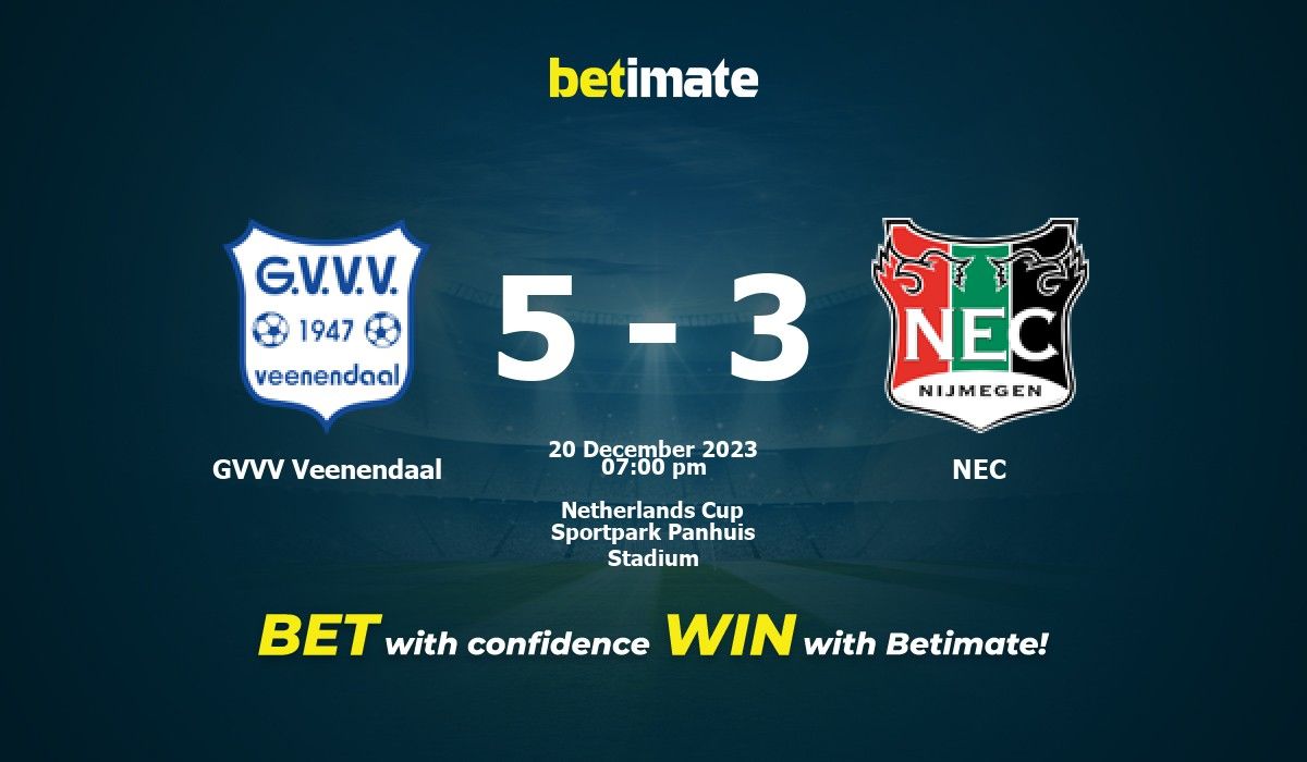 GVVV Veenendaal vs Sparta Rotterdam - live score, predicted lineups and H2H  stats.