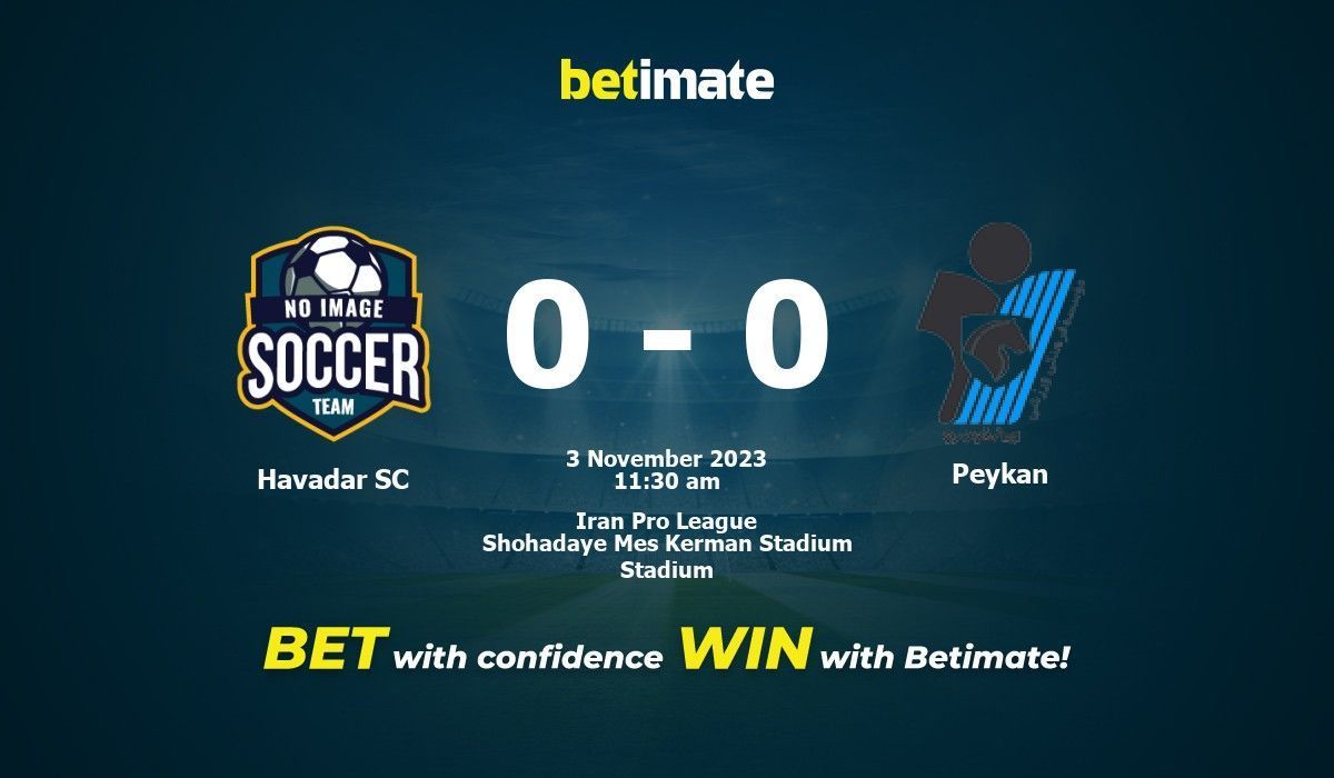 Havadar SC vs Peykan Prediction Odds Betting Tips 11 03 2023