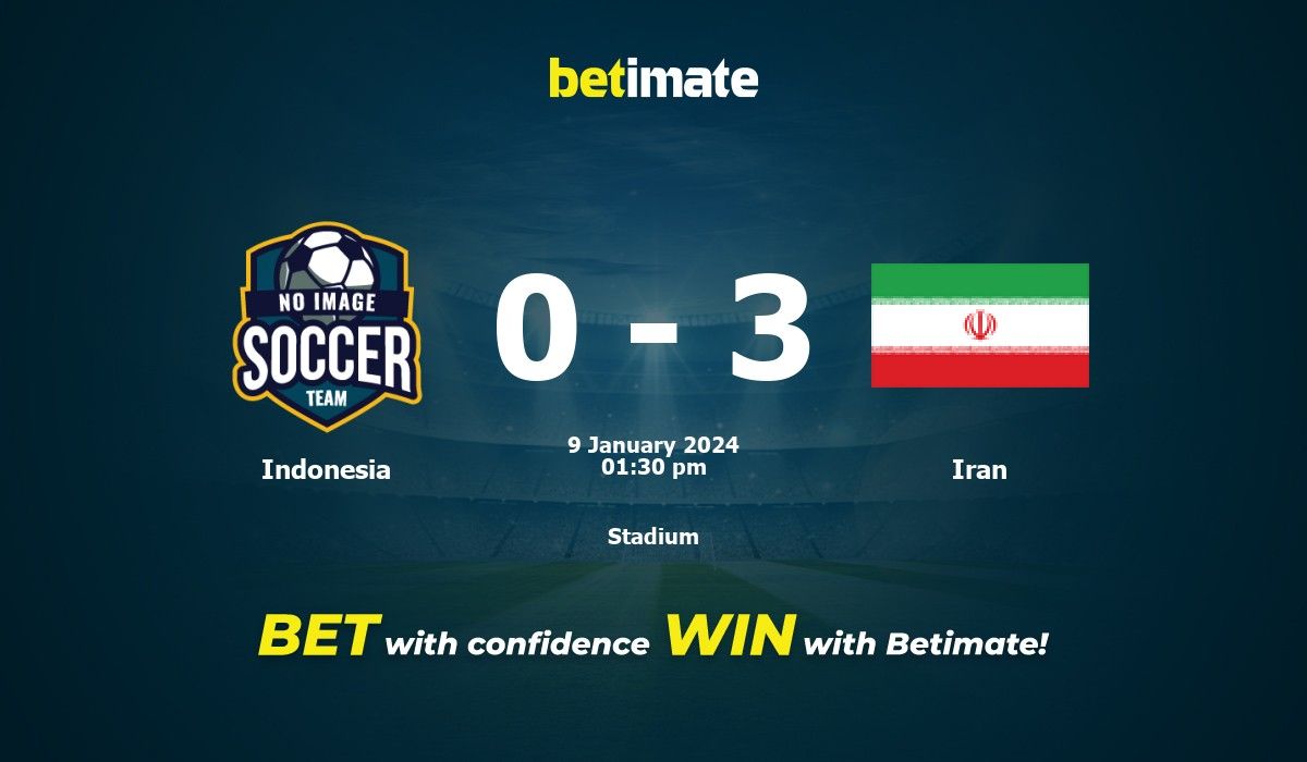 Indonesia vs Iran Prediction, Odds & Betting Tips 01/09/2024