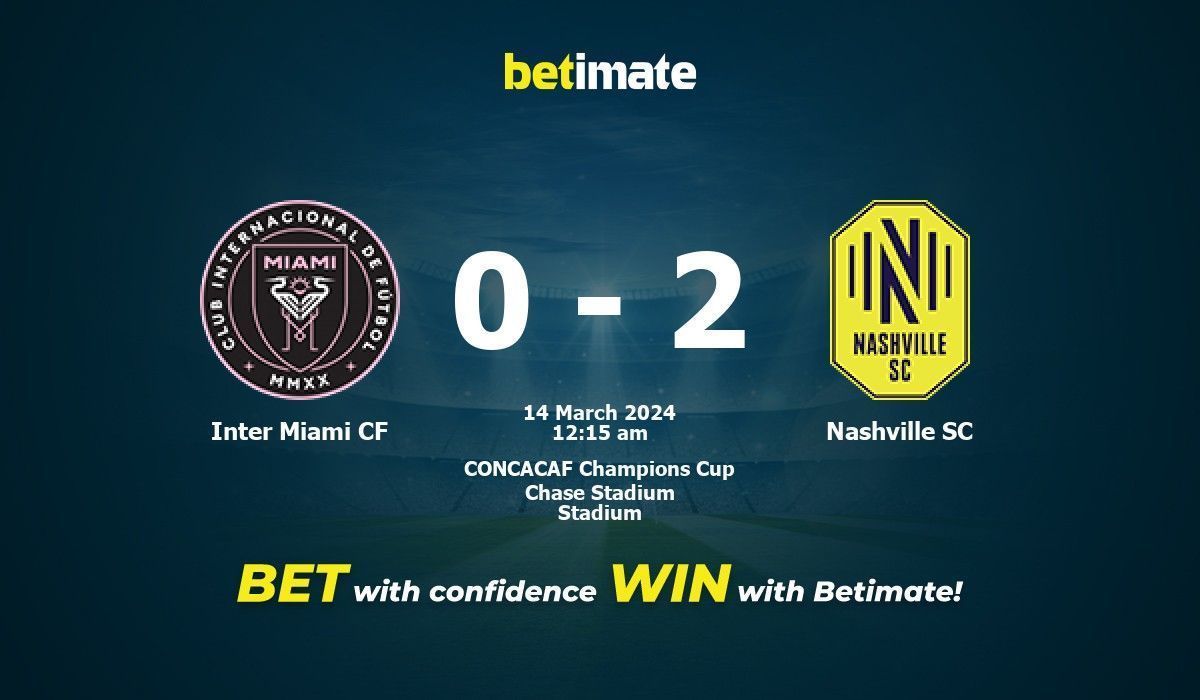 Inter Miami CF vs Nashville SC Prediction, Odds & Betting Tips 03/14/2024