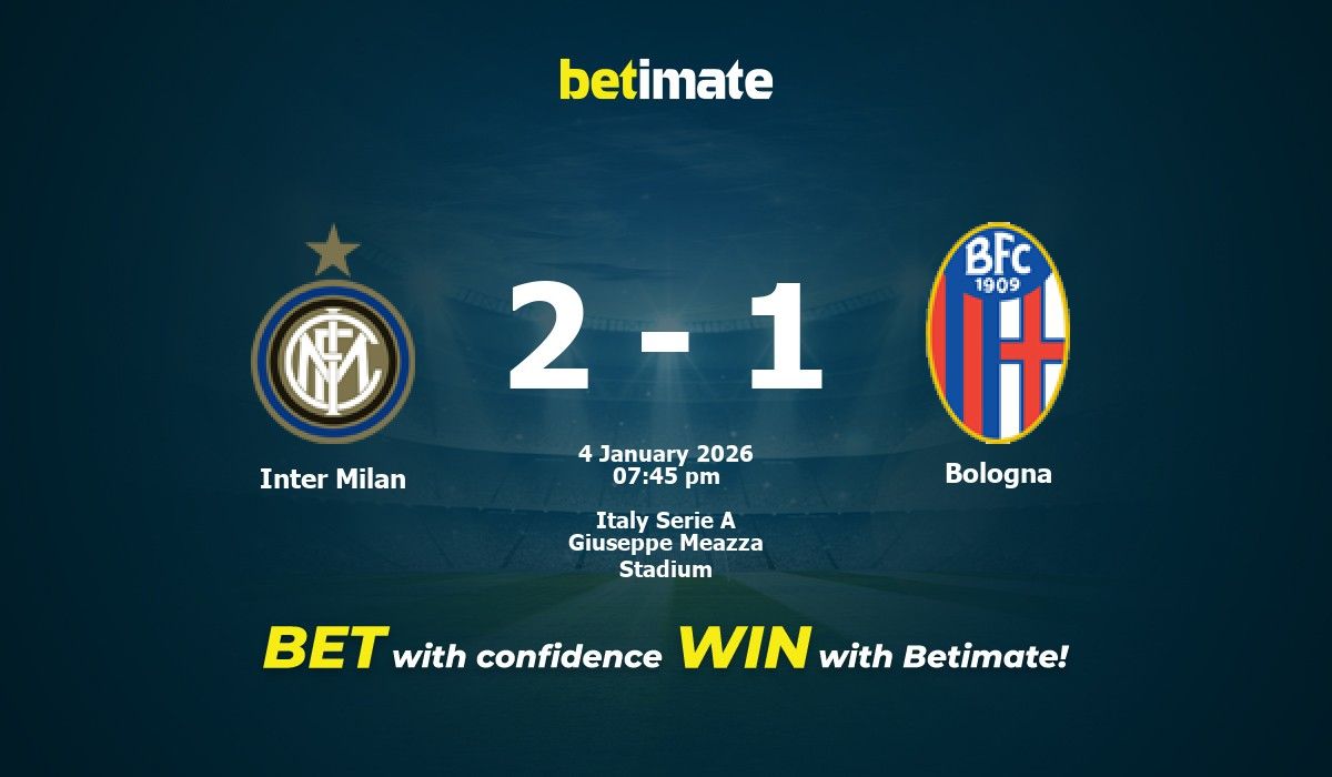 Inter Milan vs Bologna Prediction, Odds & Betting Tips 01/04/2026