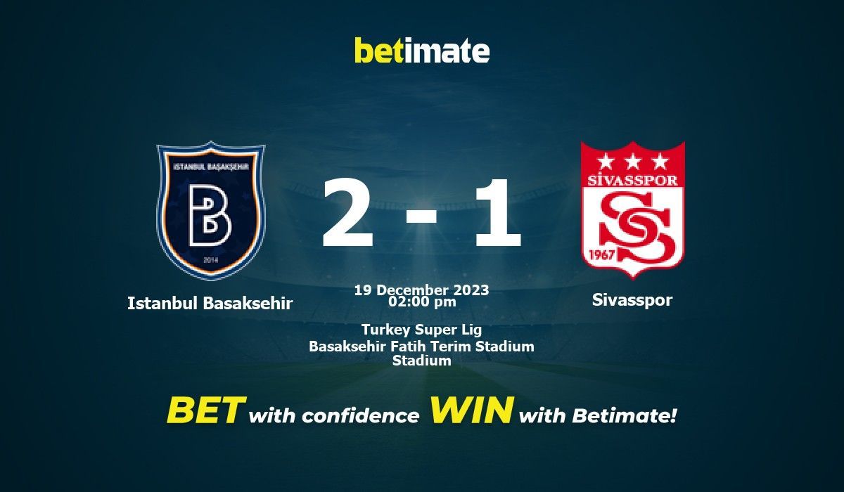 Basaksehir vs sivasspor 2025 h2h