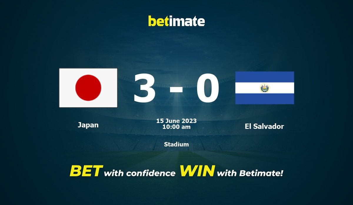 Japan vs. El Salvador Vorhersage, Quoten und Wetttipps 15.06.2023