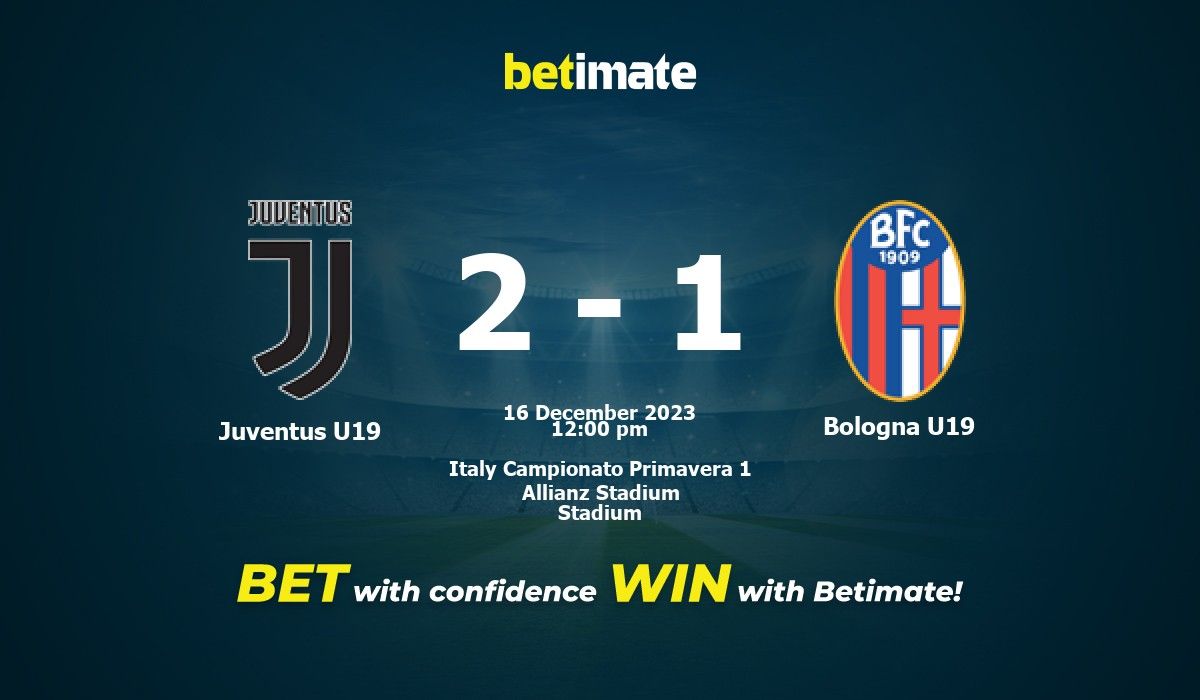 Juventus U19 vs Bologna U19 live score, H2H and lineups