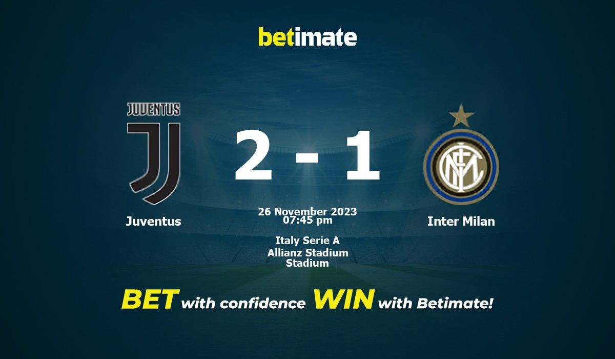 Juventus vs Inter Milan prediction, odds, betting tips and best bets for  Serie A match