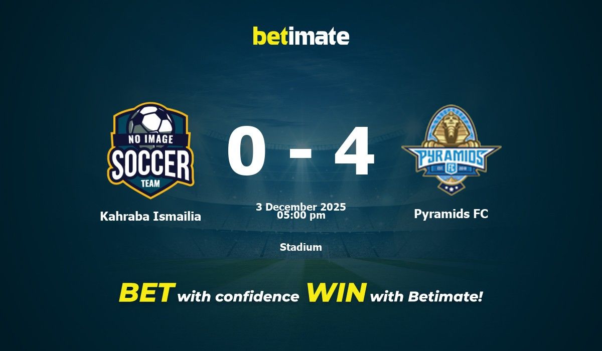 Kahraba Ismailia vs Pyramids FC Prediction, Odds & Betting Tips 12/03/2025