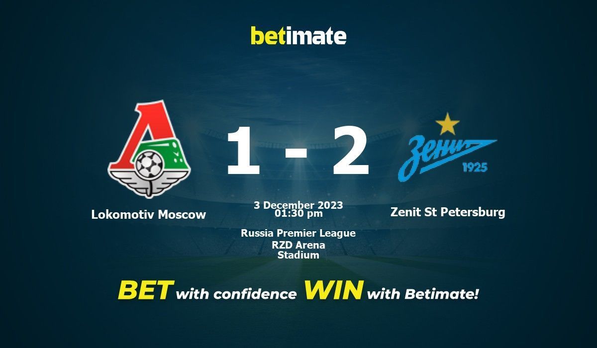 Spartak Moscow vs Zenit St Petersburg » Predictions, Odds + Live Streams