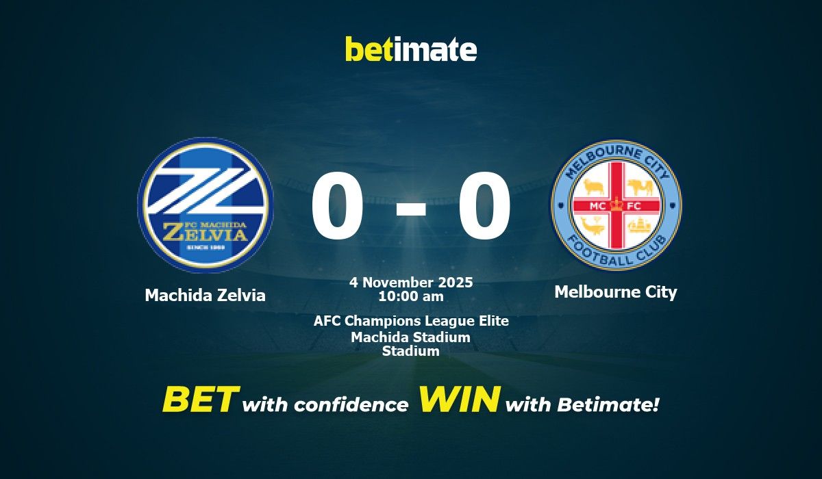 Machida Zelvia vs Melbourne City Prediction, Odds & Betting Tips 11/04/2025