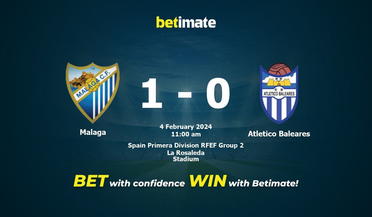 Malaga vs atletico baleares