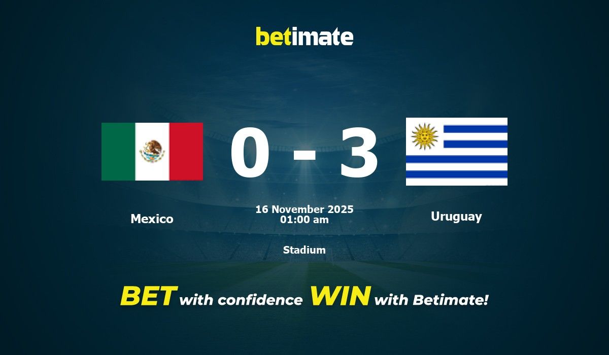 Mexico Vs Uruguay Prediction Odds Betting Tips 11 16 2025