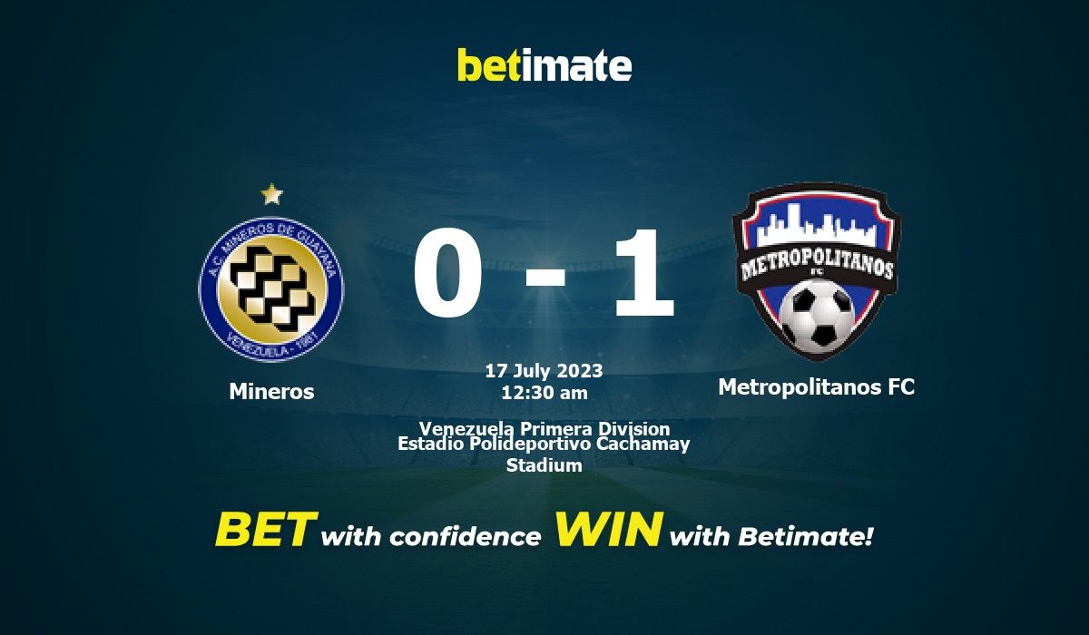 Mineros vs Metropolitanos FC Prediction, Odds and Betting Tips 07/17/2023