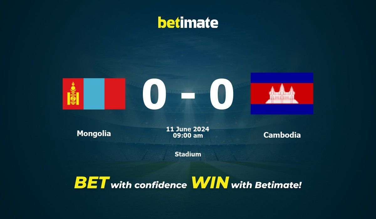 Mongolia vs Cambodia Prediction, Odds & Betting Tips 06/11/2024