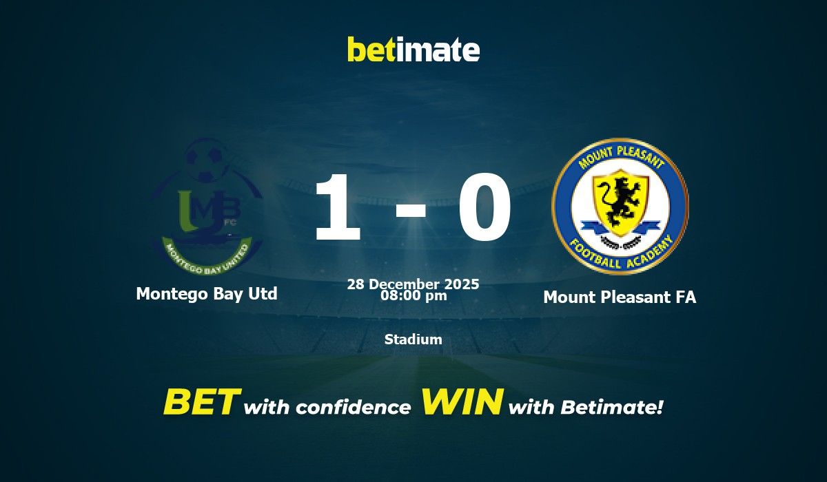 Montego Bay Utd vs Mount Pleasant FA Prediction, Odds & Betting Tips 12 ...