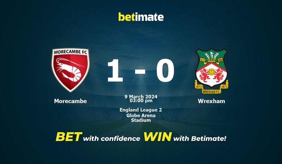 Morecambe vs Wrexham Prediction, Odds & Betting Tips 03/09/2024
