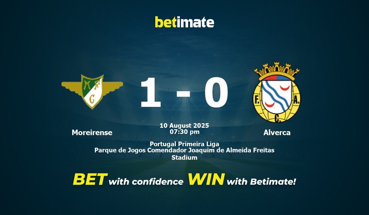 Moreirense vs Alverca Prediction, Odds & Betting Tips 08/10/2025