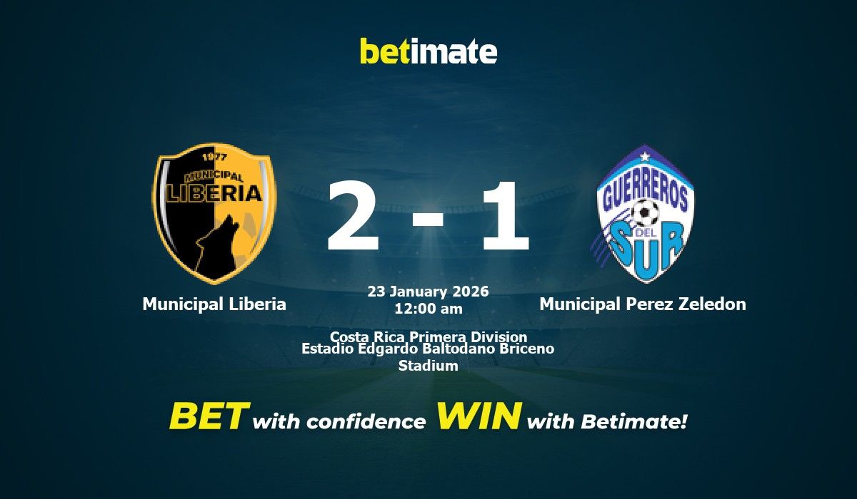 Municipal Liberia vs Municipal Perez Zeledon Prediction, Odds & Betting ...